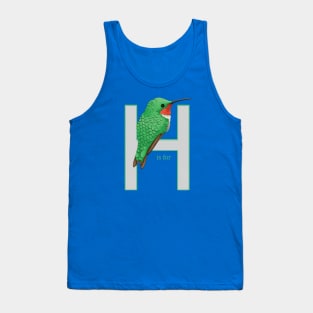 H is for Hummingbird Tank Top